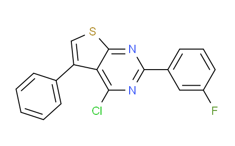 CAS No. 949527-19-9, 4-Chloro-2-(3-fluorophenyl)-5-phenylthieno[2,3-d]pyrimidine