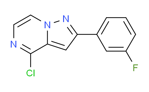 CAS No. 1338690-83-7, 4-Chloro-2-(3-fluorophenyl)pyrazolo[1,5-a]pyrazine
