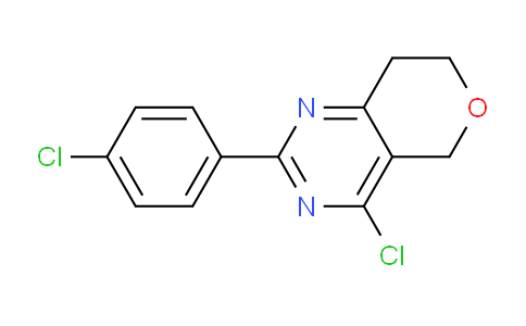 CAS No. 1924486-83-8, 4-Chloro-2-(4-chlorophenyl)-7,8-dihydro-5H-pyrano[4,3-d]pyrimidine