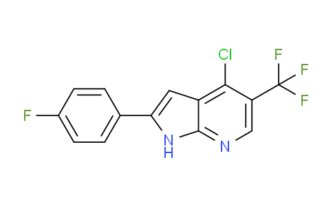 CAS No. 1420885-98-8, 4-Chloro-2-(4-fluorophenyl)-5-(trifluoromethyl)-1H-pyrrolo[2,3-b]pyridine