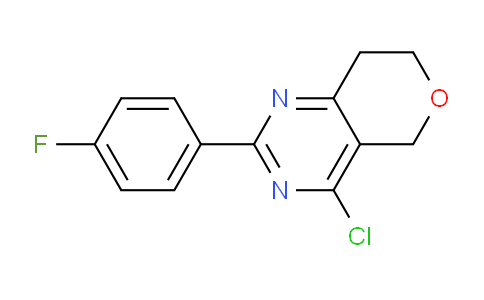CAS No. 1956326-99-0, 4-Chloro-2-(4-fluorophenyl)-7,8-dihydro-5H-pyrano[4,3-d]pyrimidine