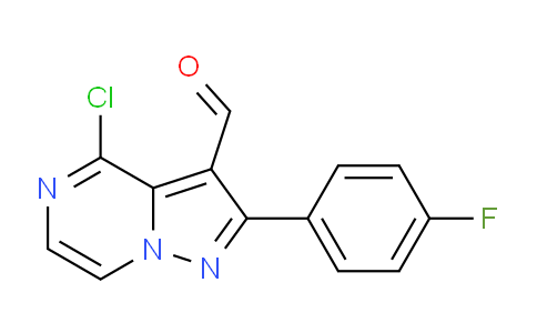 CAS No. 1708178-74-8, 4-Chloro-2-(4-fluorophenyl)pyrazolo[1,5-a]pyrazine-3-carbaldehyde