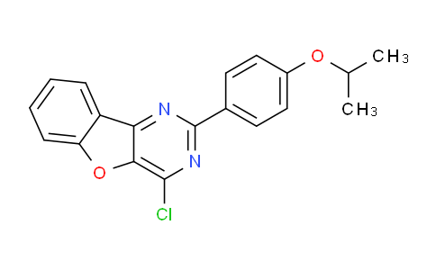 CAS No. 1315326-77-2, 4-Chloro-2-(4-isopropoxyphenyl)benzofuro[3,2-d]pyrimidine