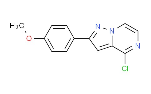 CAS No. 950266-84-9, 4-Chloro-2-(4-methoxyphenyl)pyrazolo[1,5-a]pyrazine