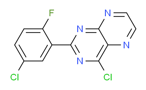 CAS No. 1015236-21-1, 4-Chloro-2-(5-chloro-2-fluorophenyl)pteridine