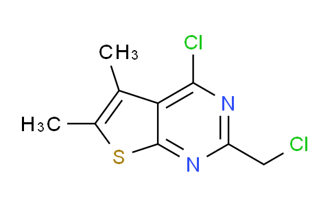 CAS No. 88203-19-4, 4-Chloro-2-(chloromethyl)-5,6-dimethylthieno[2,3-d]pyrimidine