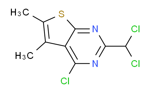 CAS No. 128276-98-2, 4-Chloro-2-(dichloromethyl)-5,6-dimethylthieno[2,3-d]pyrimidine