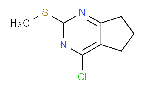 CAS No. 51660-15-2, 4-Chloro-2-(methylthio)-6,7-dihydro-5H-cyclopenta[d]pyrimidine