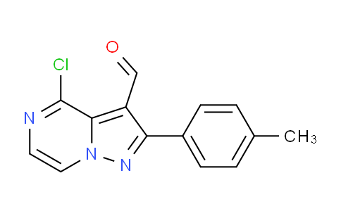 CAS No. 1610377-21-3, 4-Chloro-2-(p-tolyl)pyrazolo[1,5-a]pyrazine-3-carbaldehyde