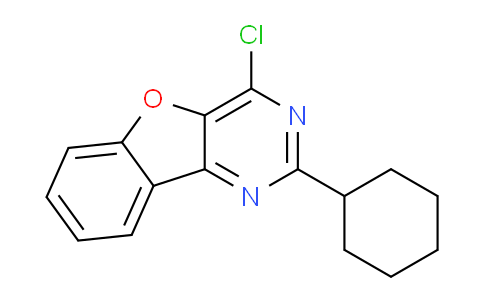 CAS No. 1706459-73-5, 4-Chloro-2-cyclohexylbenzofuro[3,2-d]pyrimidine