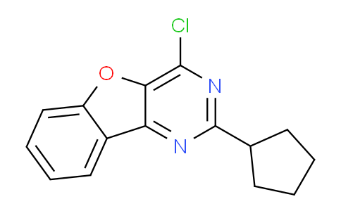 CAS No. 1706447-55-3, 4-Chloro-2-cyclopentylbenzofuro[3,2-d]pyrimidine
