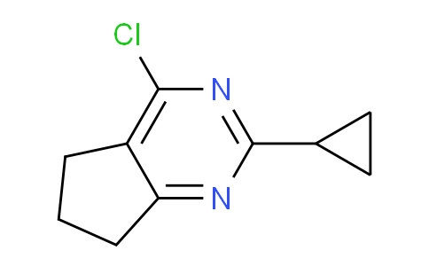 CAS No. 1247618-11-6, 4-Chloro-2-cyclopropyl-6,7-dihydro-5H-cyclopenta[d]pyrimidine