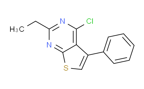 CAS No. 1042511-49-8, 4-Chloro-2-ethyl-5-phenylthieno[2,3-d]pyrimidine