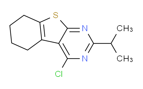 CAS No. 1017086-54-2, 4-Chloro-2-isopropyl-5,6,7,8-tetrahydrobenzo[4,5]thieno[2,3-d]pyrimidine