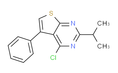 CAS No. 1036469-40-5, 4-Chloro-2-isopropyl-5-phenylthieno[2,3-d]pyrimidine