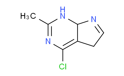 CAS No. 1632286-23-7, 4-Chloro-2-methyl-5,7a-dihydro-1H-pyrrolo[2,3-d]pyrimidine