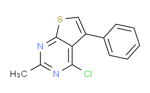 CAS No. 83548-61-2, 4-Chloro-2-methyl-5-phenylthieno[2,3-d]pyrimidine