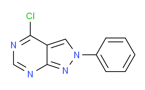CAS No. 1100365-43-2, 4-Chloro-2-phenyl-2H-pyrazolo[3,4-d]pyrimidine