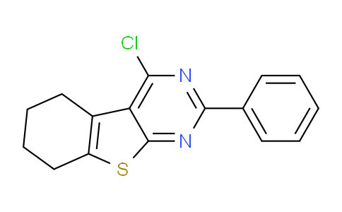 CAS No. 35149-32-7, 4-Chloro-2-phenyl-5,6,7,8-tetrahydrobenzo[4,5]thieno[2,3-d]pyrimidine