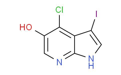 CAS No. 1346447-24-2, 4-Chloro-3-iodo-1H-pyrrolo[2,3-b]pyridin-5-ol
