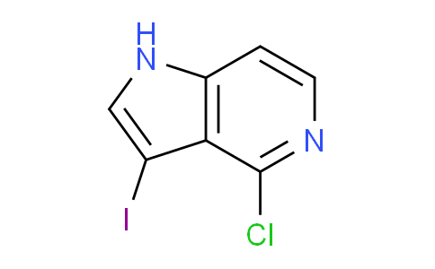 CAS No. 1190313-39-3, 4-Chloro-3-iodo-1H-pyrrolo[3,2-c]pyridine