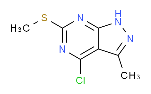 CAS No. 1190399-72-4, 4-Chloro-3-methyl-6-(methylthio)-1H-pyrazolo[3,4-d]pyrimidine