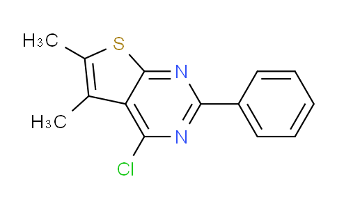 CAS No. 83548-60-1, 4-Chloro-5,6-dimethyl-2-phenylthieno[2,3-d]pyrimidine