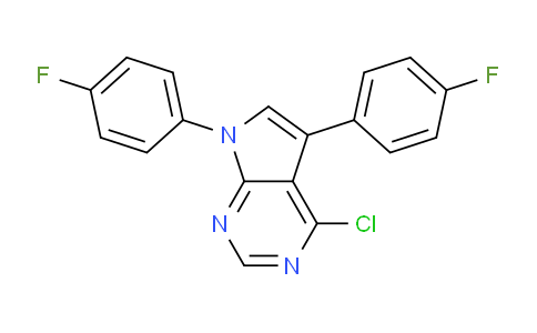 CAS No. 907585-57-3, 4-Chloro-5,7-bis(4-fluorophenyl)-7H-pyrrolo[2,3-d]pyrimidine
