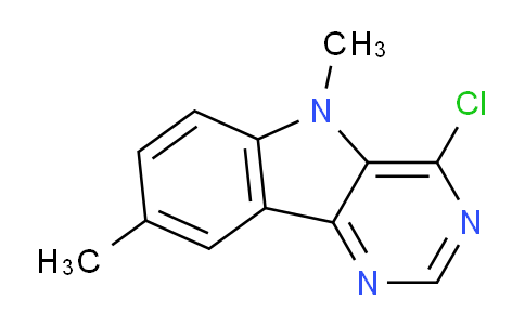 CAS No. 1134334-56-7, 4-Chloro-5,8-dimethyl-5H-pyrimido[5,4-b]indole