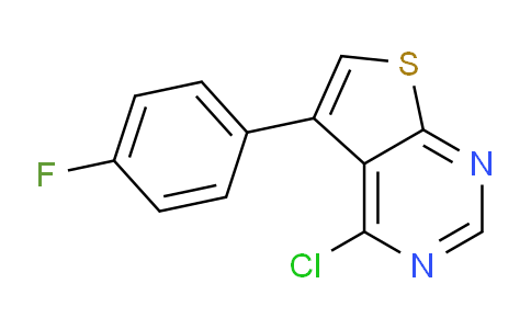 CAS No. 384351-45-5, 4-Chloro-5-(4-fluorophenyl)thieno[2,3-d]pyrimidine