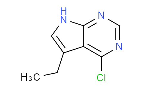 CAS No. 1004992-44-2, 4-Chloro-5-ethyl-7H-pyrrolo[2,3-d]pyrimidine