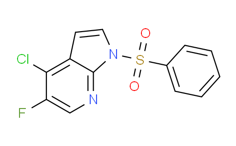 CAS No. 1228665-75-5, 4-Chloro-5-fluoro-1-(phenylsulfonyl)-1H-pyrrolo-[2,3-b]pyridine