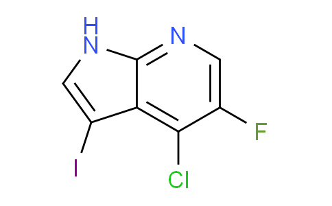 CAS No. 1228665-90-4, 4-Chloro-5-fluoro-3-iodo-1H-pyrrolo[2,3-b]pyridine