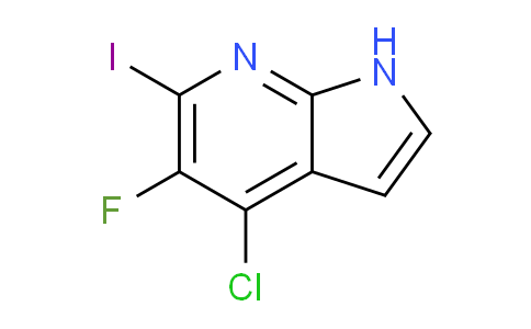 CAS No. 1228665-91-5, 4-Chloro-5-fluoro-6-iodo-1H-pyrrolo[2,3-b]pyridine