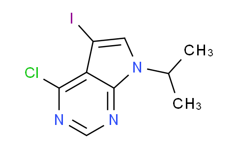 CAS No. 213744-81-1, 4-Chloro-5-iodo-7-isopropyl-7H-pyrrolo[2,3-d]pyrimidine