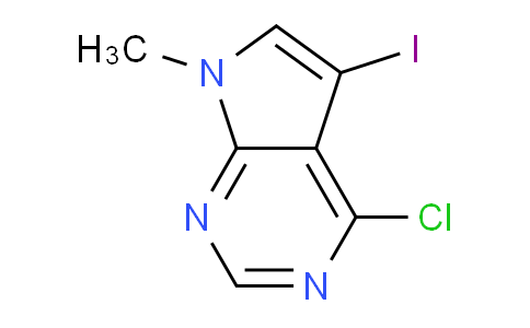 CAS No. 833481-37-1, 4-Chloro-5-iodo-7-methyl-7H-pyrrolo[2,3-d]pyrimidine