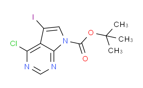 CAS No. 1244855-76-2, 4-Chloro-5-iodo-pyrrolo[2,3-d]pyrimidine-7-carboxylic acid tert-butyl ester