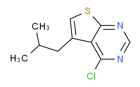 CAS No. 1707562-98-8, 4-Chloro-5-isobutylthieno[2,3-d]pyrimidine