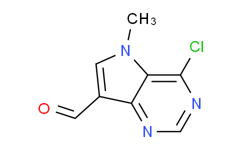 CAS No. 1255939-60-6, 4-Chloro-5-methyl-5H-pyrrolo[3,2-d]pyrimidine-7-carbaldehyde