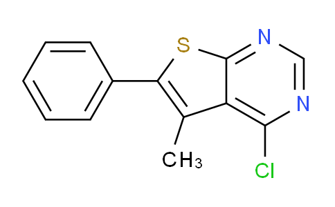 CAS No. 306934-78-1, 4-Chloro-5-methyl-6-phenylthieno[2,3-d]pyrimidine