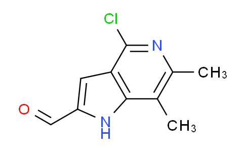 CAS No. 1796562-75-8, 4-Chloro-6,7-dimethyl-1H-pyrrolo[3,2-c]pyridine-2-carbaldehyde