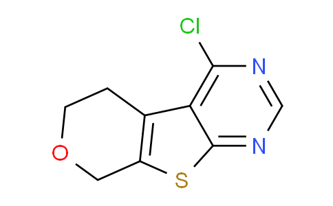 CAS No. 243968-08-3, 4-Chloro-6,8-dihydro-5H-pyrano[4',3':4,5]thieno[2,3-d]pyrimidine