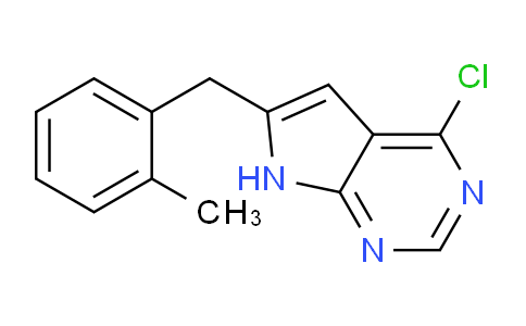 CAS No. 1234201-67-2, 4-Chloro-6-(2-methylbenzyl)-7H-pyrrolo[2,3-d]pyrimidine
