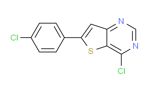 CAS No. 681260-54-8, 4-Chloro-6-(4-chlorophenyl)thieno[3,2-d]pyrimidine