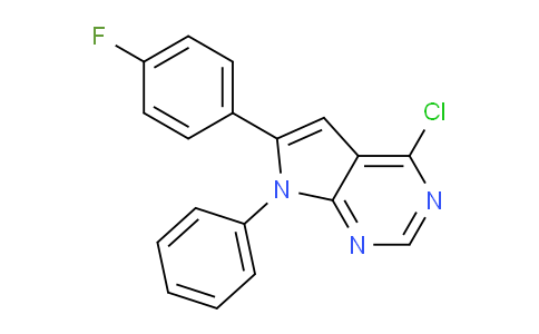 CAS No. 1257391-88-0, 4-Chloro-6-(4-fluorophenyl)-7-phenyl-7H-pyrrolo[2,3-d]pyrimidine