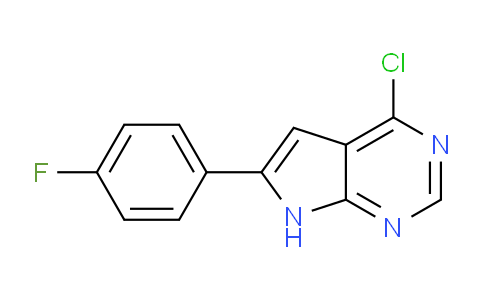 CAS No. 1350639-97-2, 4-Chloro-6-(4-fluorophenyl)-7H-pyrrolo[2,3-d]pyrimidine