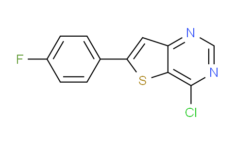 CAS No. 681260-56-0, 4-Chloro-6-(4-fluorophenyl)thieno[3,2-d]pyrimidine