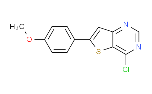 CAS No. 869709-83-1, 4-Chloro-6-(4-methoxyphenyl)thieno[3,2-d]pyrimidine