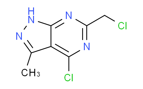 CAS No. 1211585-29-3, 4-Chloro-6-(chloromethyl)-3-methyl-1H-pyrazolo[3,4-d]pyrimidine