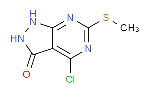 CAS No. 1211528-07-2, 4-Chloro-6-(methylthio)-1H-pyrazolo[3,4-d]pyrimidin-3(2H)-one
